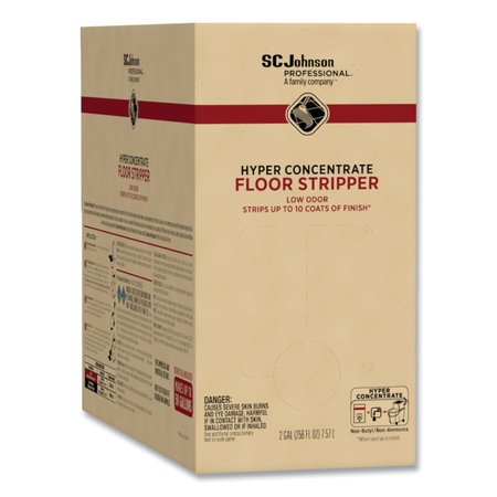 SC JOHNSON PROFESSIONAL Hyper Concentrate Floor Stripper, Low Odor, 2 gal Bag-in-Box 680076